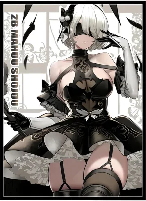 60 PCS Art Anime Card Sleeves for MTG, 67×92mm Top Loading Board Game Inner Trading Card Sleeves Card Protector Compatible with TCG/PTCG(Nier)