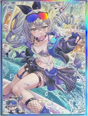 60 PCS Holographic Anime Card Sleeves for MTG 67×92mm Cartoon Trading Card Sleeves Card Protector for PTCG Cards Sports Cards
