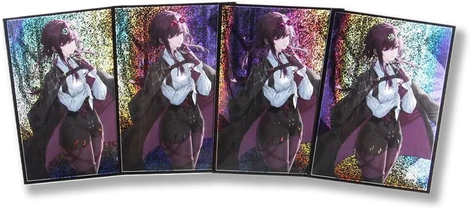 60ct 67x92mm Holographic Standard Size Cards for MTG/TCG/PTCG Art Anime Printing Card Sleeves Protectors (kafka)