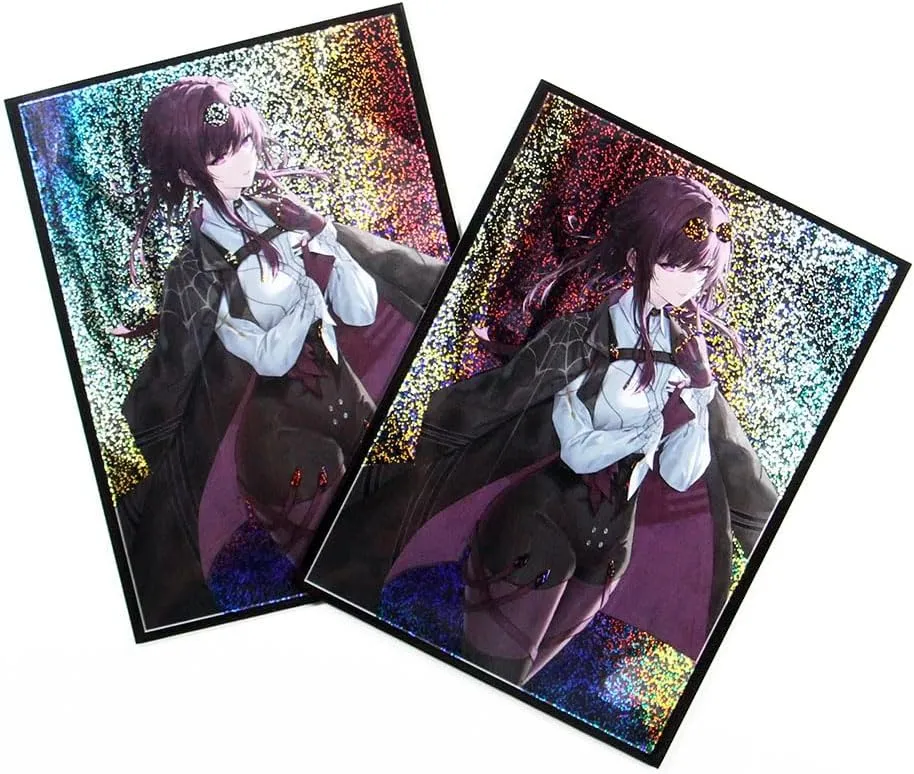 60ct 67x92mm Holographic Standard Size Cards for MTG/TCG/PTCG Art Anime Printing Card Sleeves Protectors (kafka)