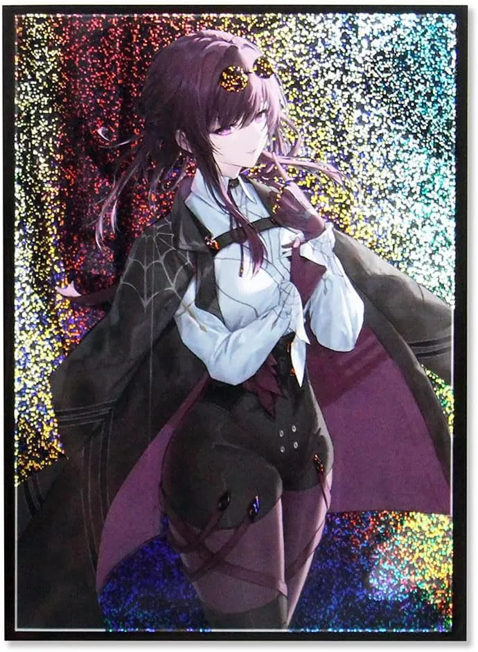 60ct 67x92mm Holographic Standard Size Cards for MTG/TCG/PTCG Art Anime Printing Card Sleeves Protectors (kafka)
