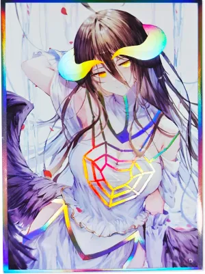 60ct (Albedo) Holographic Standard Size Cards for MTG/TCG/PTCG Art Anime Printing Card Sleeves Protectors 67x 92 mm (Holo_67x92_A18)
