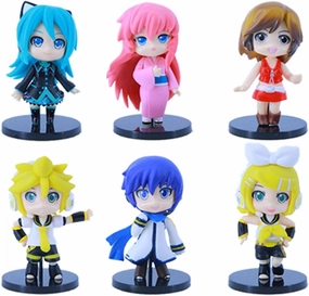 6 Pieces Cute Anime Action Figure Set,Cartoon Doll Statue Game Figure Model,Drawing Room Ornaments Collection PVC,A Gift for Boys and Girls Anime Fans