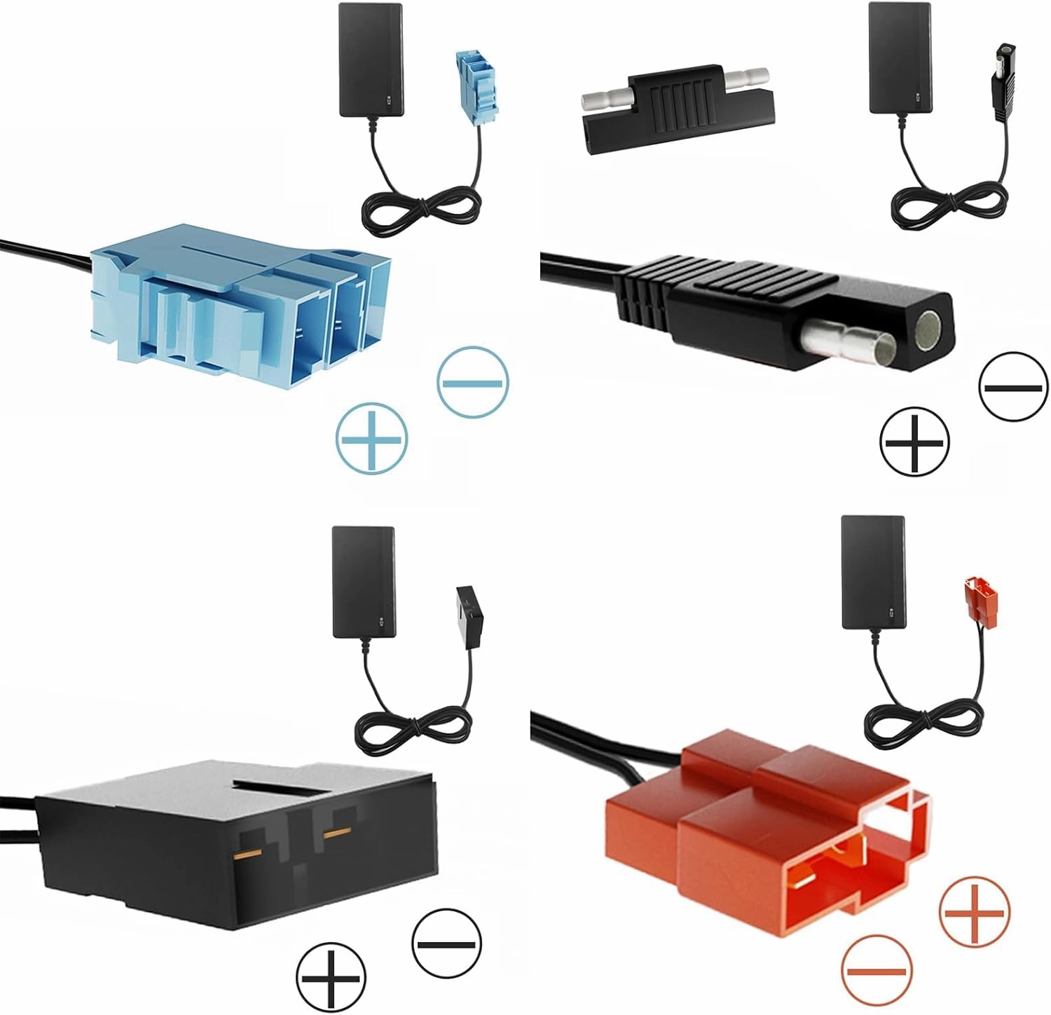 6Volt &12Volt & 24Volt Multi-Function Charger for Battery Powered Kid's Ride On Toys Car,6V&12V&24V Power Adapter for Power Wheels Electric Vehicle,LED Lights,Universal (24V)