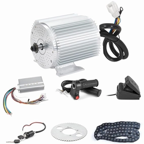 72V 3000W BLDC Brushless Motor Kit with 24 Mosfet 50A Controller, Throttle - For Electric Scooter, E Bike, Motorcycle DIY Conversion