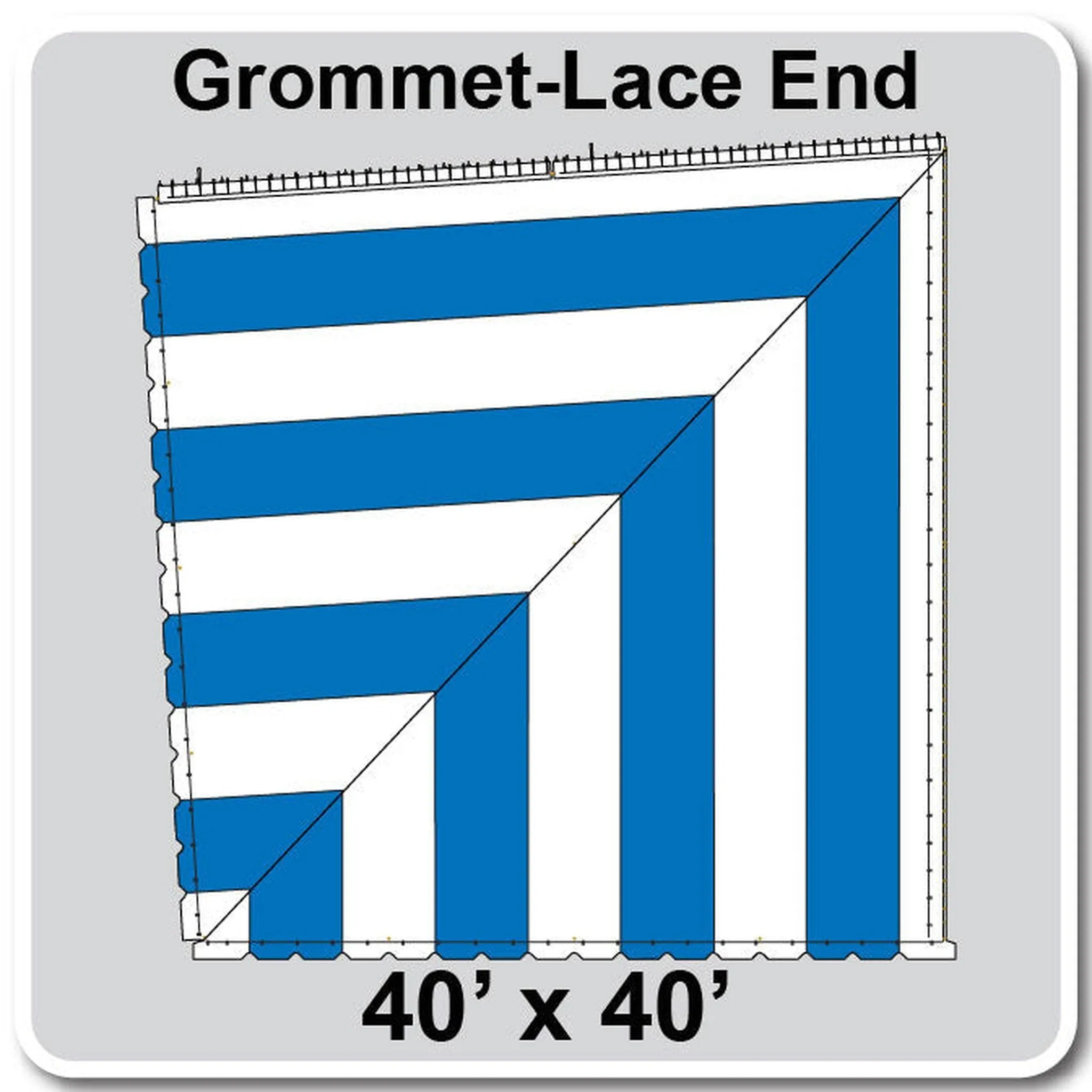 80' Wide Classic Series Pole Tent Top