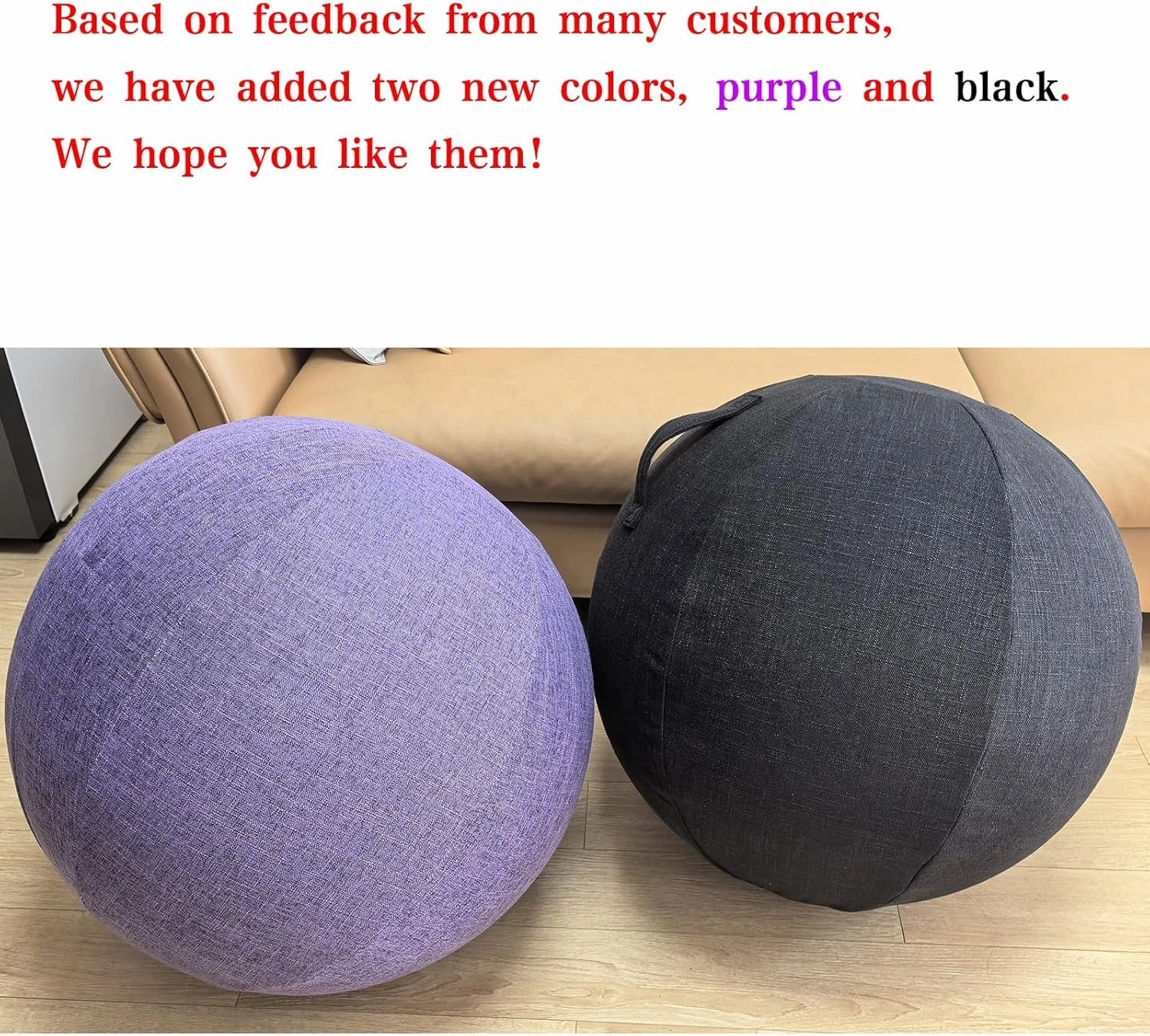 9 Colors Exercise Ball/Yoga Ball Cover 55/65/75cm Birthing Ball Pregnancy Pilates Balance Chair Anti Burst Ball Covers Storage Bag Accessories(excluding Ball)