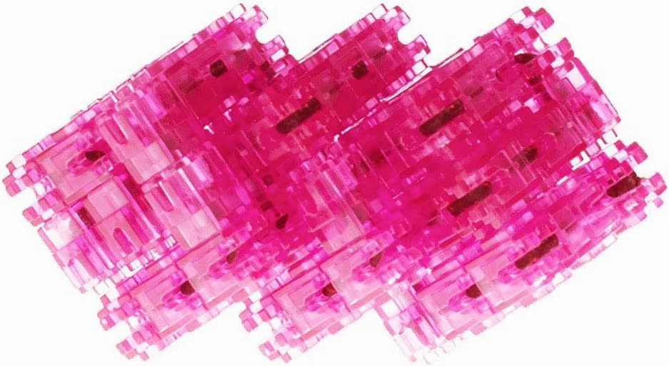 | Classic 3D Cube Puzzle and Design Challenge | Pink