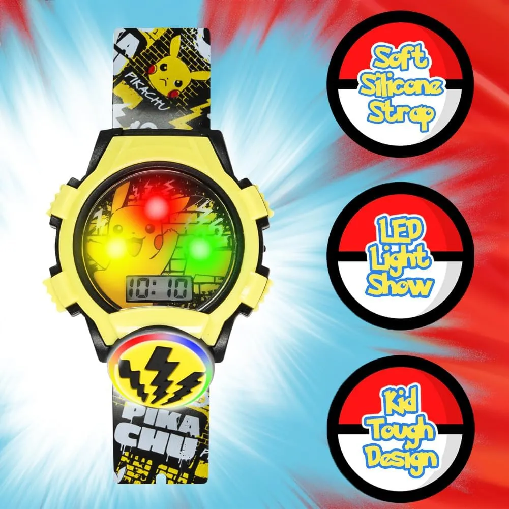 Accutime Kids Pokemon Digital LCD Quartz Watch for Boys, Girls, and Adults All Ages