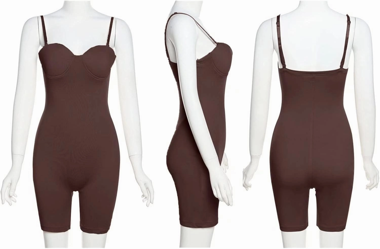 acelyn Women's Sexy Sleeveless Jumpsuits Bodycon Rompers Y2k Bodysuit Club Outfits