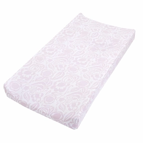 aden   anais Essentials Changing Pad Cover, 100% Cotton Muslin, Super Soft & Breathable, Tailored Snug Fit, Single, Damsel - Savoy