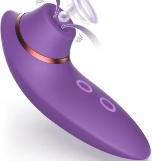 Adult Sex Toys Dildo Sucking Vibrator - 2 in 1 Clitoris Stimulator with 9 Sucking & Vibrating Modes for Women Clitoral Nipple, Waterproof Rose Sex Toys Sucker Sex Machine for Female Couples Pleasure