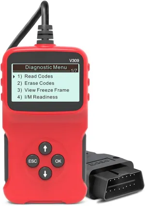 AICEL Car OBD2 Scanner, Automotive Universal Code Reader CAN Diagnostic Scan Tool for Check Engine Fault Light, All OBDII Protocol Vehicle Battery Load Tester Monitor, Universal Fit