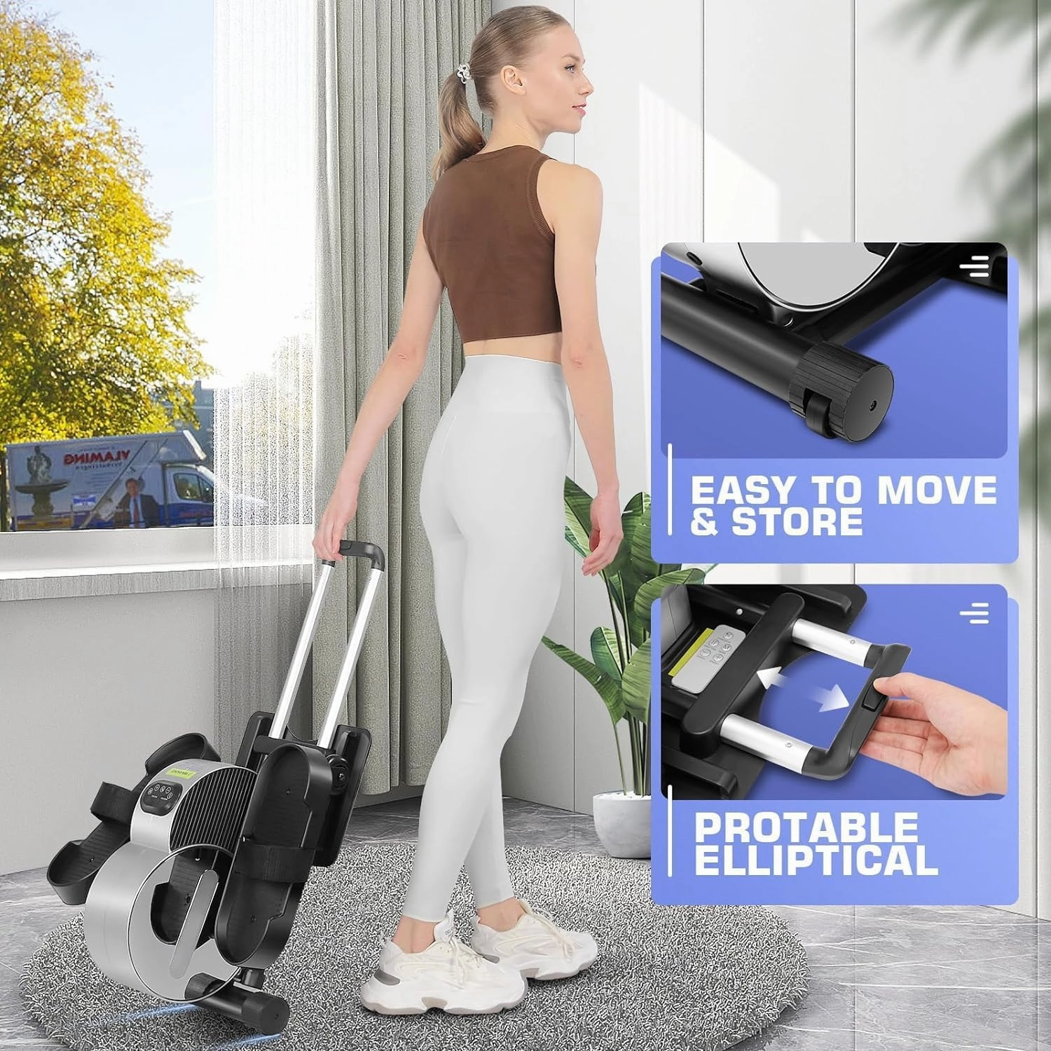 ANCHEER Under Desk Elliptical Machine Transform Your Life - High-End, Portable, Mini Leg Exerciser While Sitting. Perfect for Seniors, No Noise. Ideal Gift for Family As Seen on TV