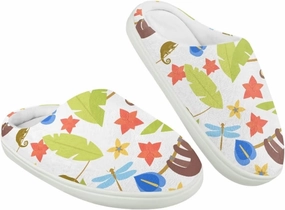 Animal Plush Slippers for Kids Winter Warm Cozy Furry Home Slippers Flannel Cotton Breathable Anti-Slip Outdoor Slippers for Child US 9-15