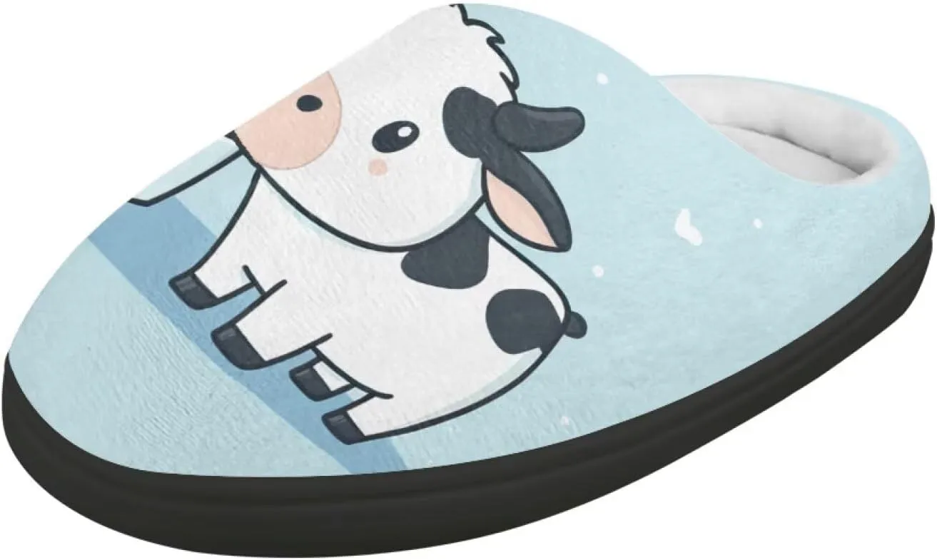 Animals Plush Slippers for Kids Fluffy Cozy Cotton Slippers Warm Non-Slip Home Outdoor Slippers for Child US 9-15