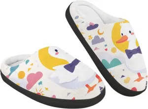 Animals Plush Slippers for Kids Soft Fluffy Flannel Cotton Slippers Warm Home Outdoor Slippers for Child US 9-15