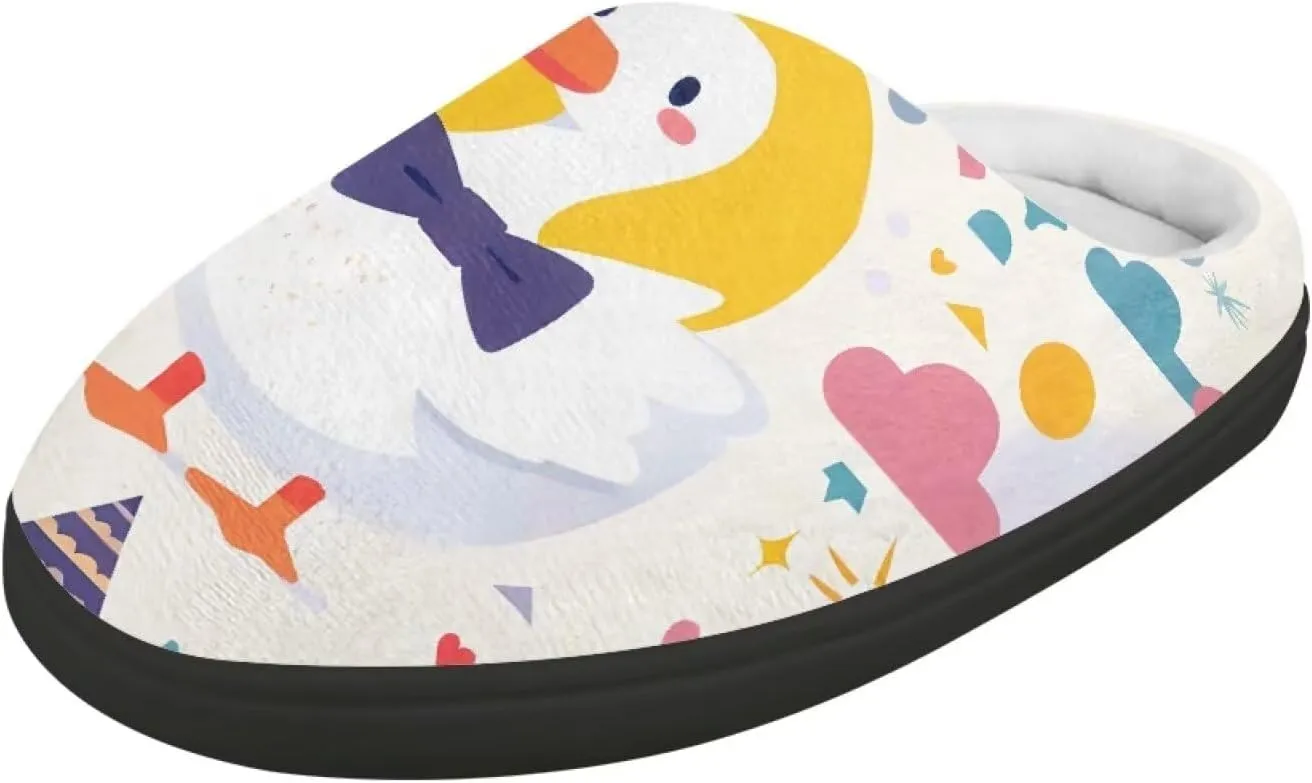 Animals Plush Slippers for Kids Soft Fluffy Flannel Cotton Slippers Warm Home Outdoor Slippers for Child US 9-15