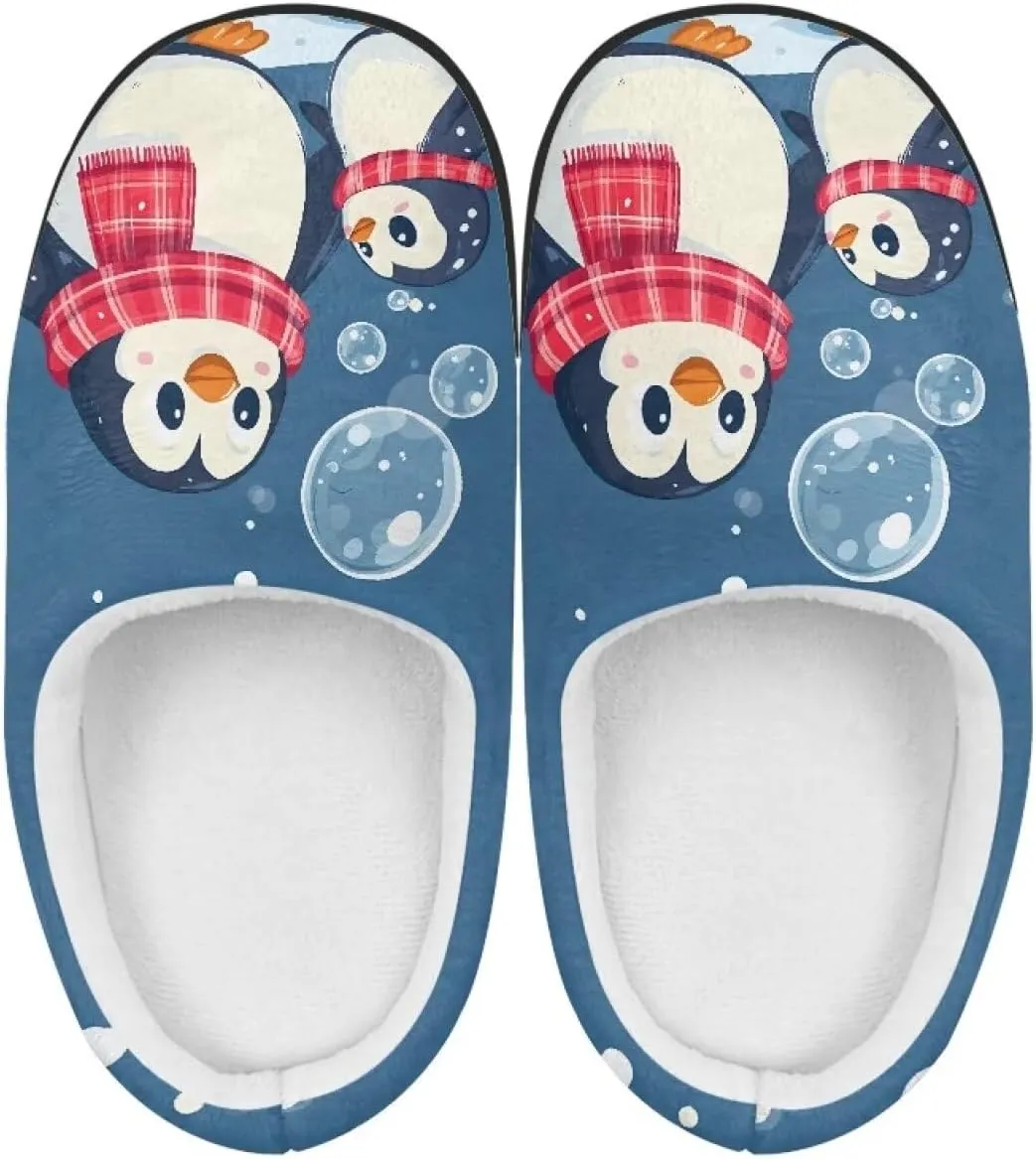 Animals Plush Slippers for Kids Soft Fluffy Flannel Cotton Slippers Warm Home Outdoor Slippers for Child US 9-15