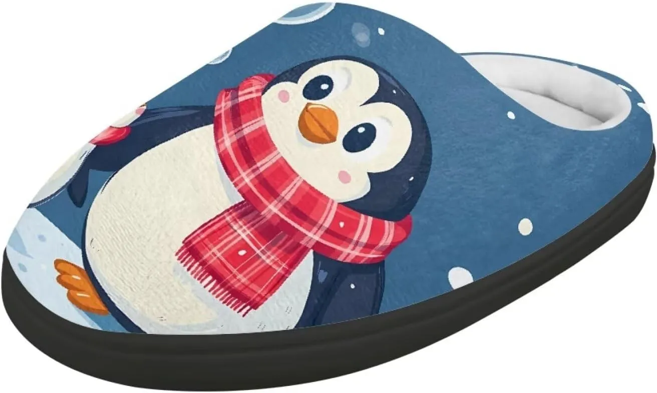 Animals Plush Slippers for Kids Soft Fluffy Flannel Cotton Slippers Warm Home Outdoor Slippers for Child US 9-15