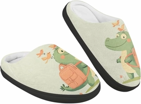 Animals Plush Slippers for Kids Fluffy Cozy Cotton Slippers Warm Non-Slip Home Outdoor Slippers for Child US 9-15