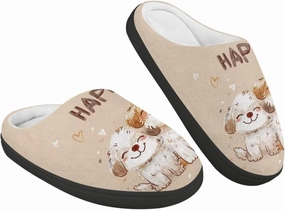 Animals Plush Slippers for Kids Soft Fluffy Flannel Cotton Slippers Warm Home Outdoor Slippers for Child US 9-15