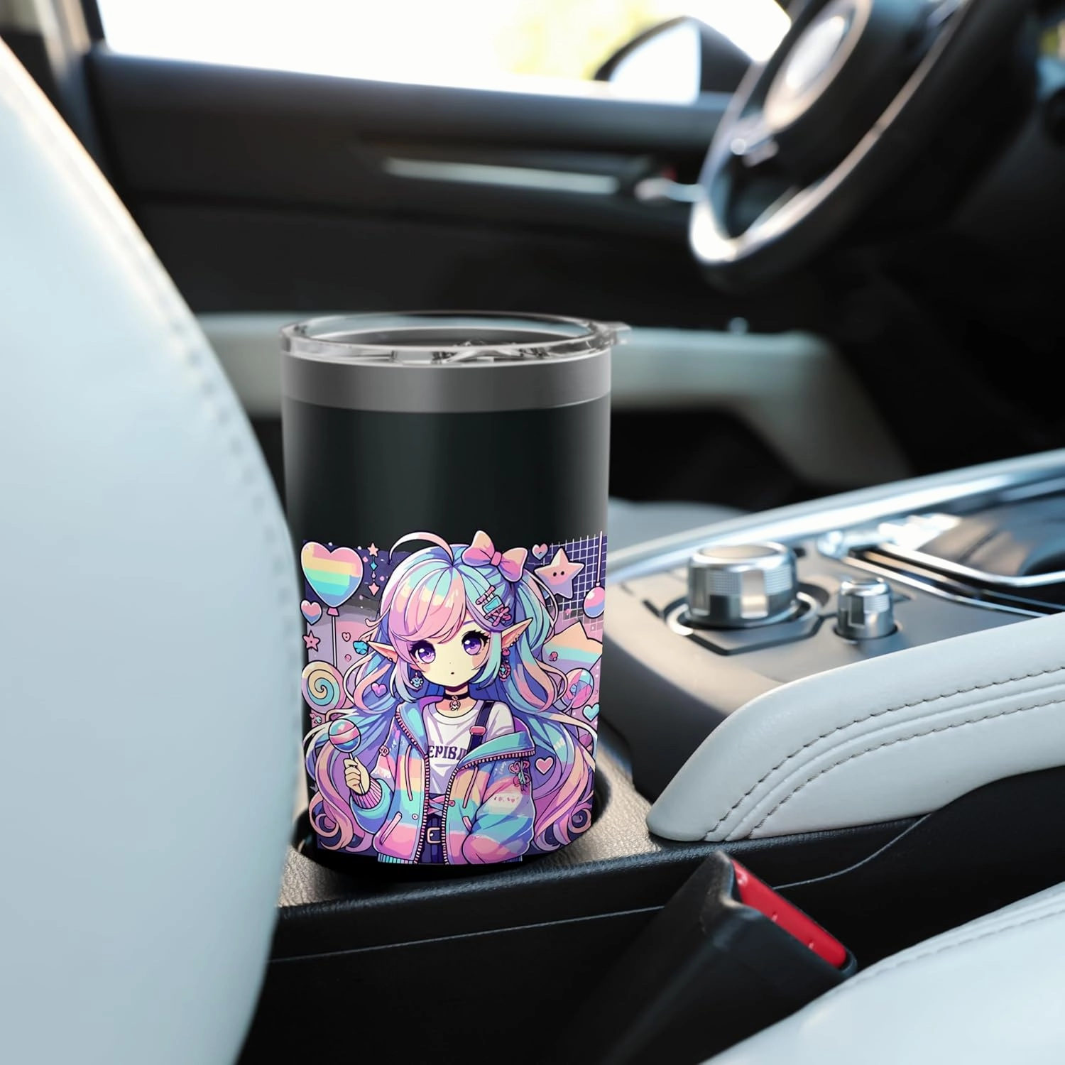Anime Girl Pastel Kawaii Waifu Elves Gothic Otaku Stainless Steel Insulated Tumbler