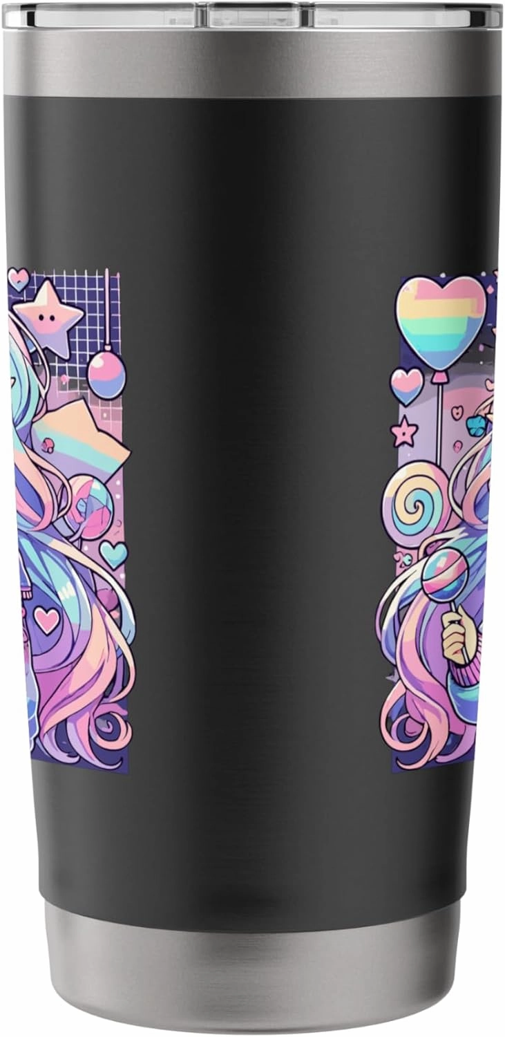 Anime Girl Pastel Kawaii Waifu Elves Gothic Otaku Stainless Steel Insulated Tumbler
