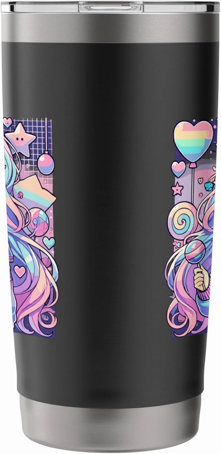 Anime Girl Pastel Kawaii Waifu Elves Gothic Otaku Stainless Steel Insulated Tumbler