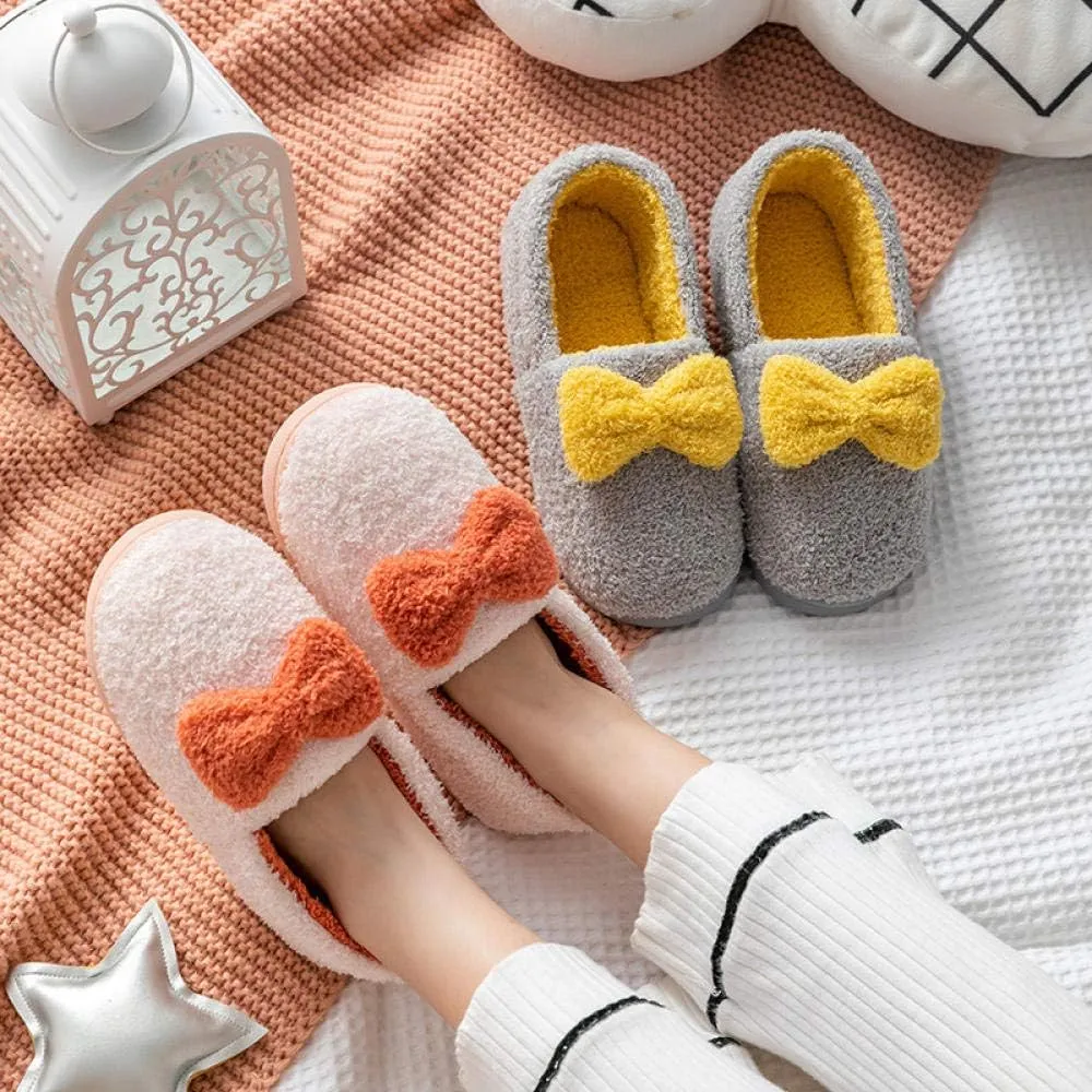 Anti-Skid Rubber Sole,Non-Slip Comfortable Confinement Shoes, Postpartum Cotton Slippers-Purple_36-37,Slippers Wool-Like