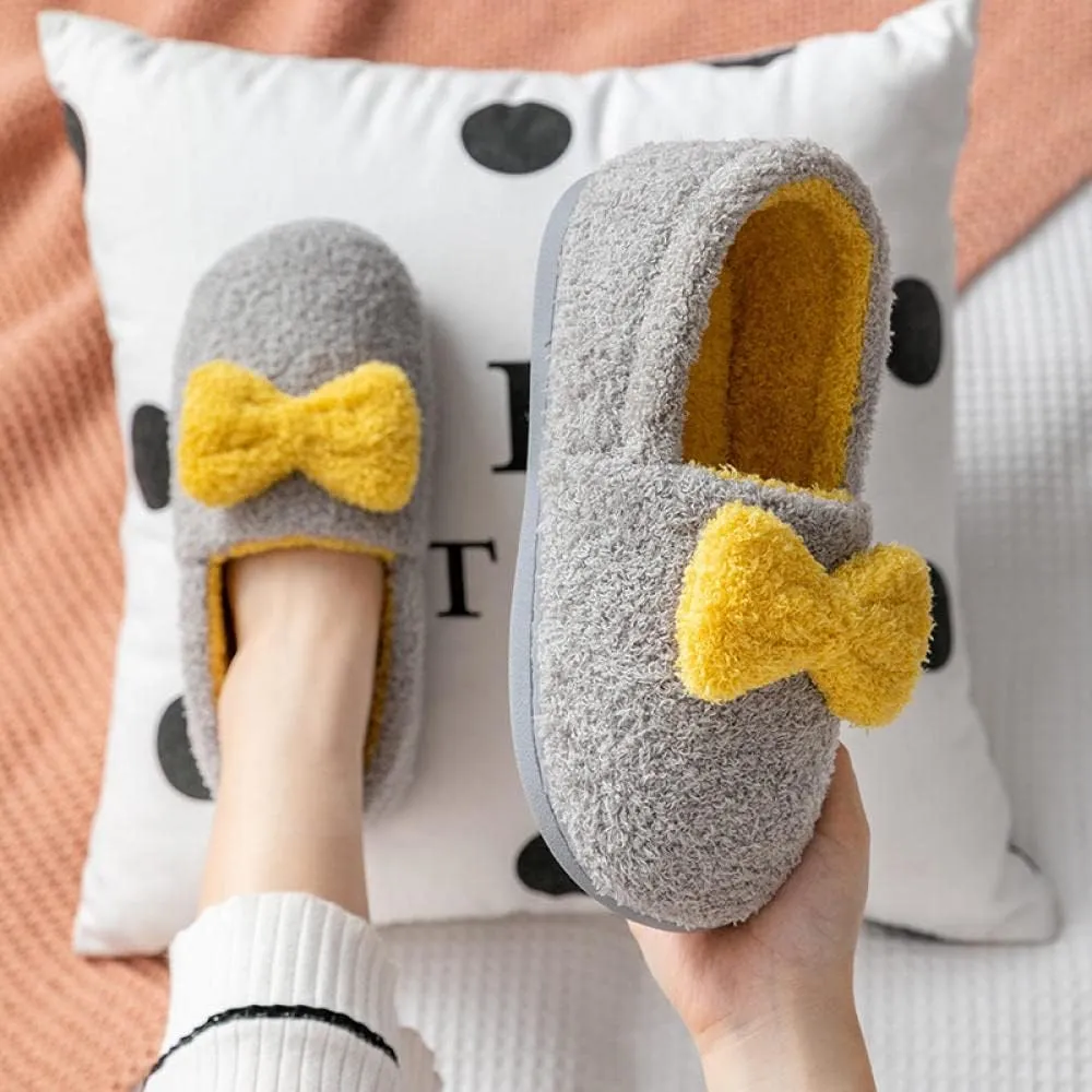 Anti-Skid Rubber Sole,Non-Slip Comfortable Confinement Shoes, Postpartum Cotton Slippers-Purple_36-37,Slippers Wool-Like