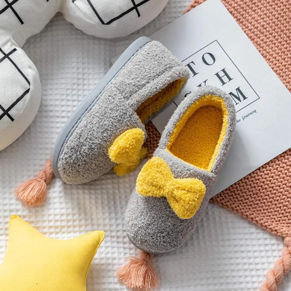 Anti-Skid Rubber Sole,Non-Slip Comfortable Confinement Shoes, Postpartum Cotton Slippers-Purple_36-37,Slippers Wool-Like