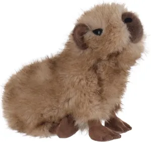 Apricot Lamb Capybara Plush Stuffed Animals for Kids, Soft Cute Plush Toys for Baby Girl and Boy, Fluffy Capybara Brown 7.1 Inches