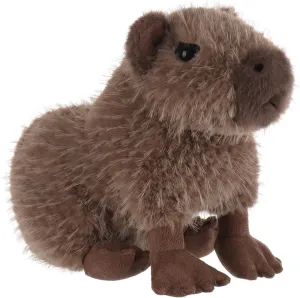 Apricot Lamb Capybara Plush Stuffed Animals for Kids, Soft Cute Plush Toys for Baby Girl and Boy, Fluffy Lazy Capybara Brown 7.1 Inches