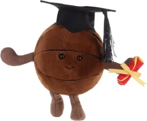 Apricot Lamb Graduated Basketball Stuffed Animals for Kids, Soft Cute Plush Toys for Baby Girl and Boy, Fluffy Graduated Basketball