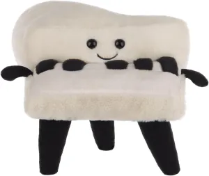 Apricot Lamb Happy Piano Plush Stuffed Animals for Kids, Soft Cute Plush Toys for Baby Girl and Boy, Fluffy Happy Piano White 6.3 Inches
