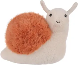 Apricot Lamb Lazy Snail Doll Plush Stuffed Animals for Kids, Soft Cute Plushies Toys for Baby Girl and Boy, Fluffy Lazy Snail Orange 6 Inches