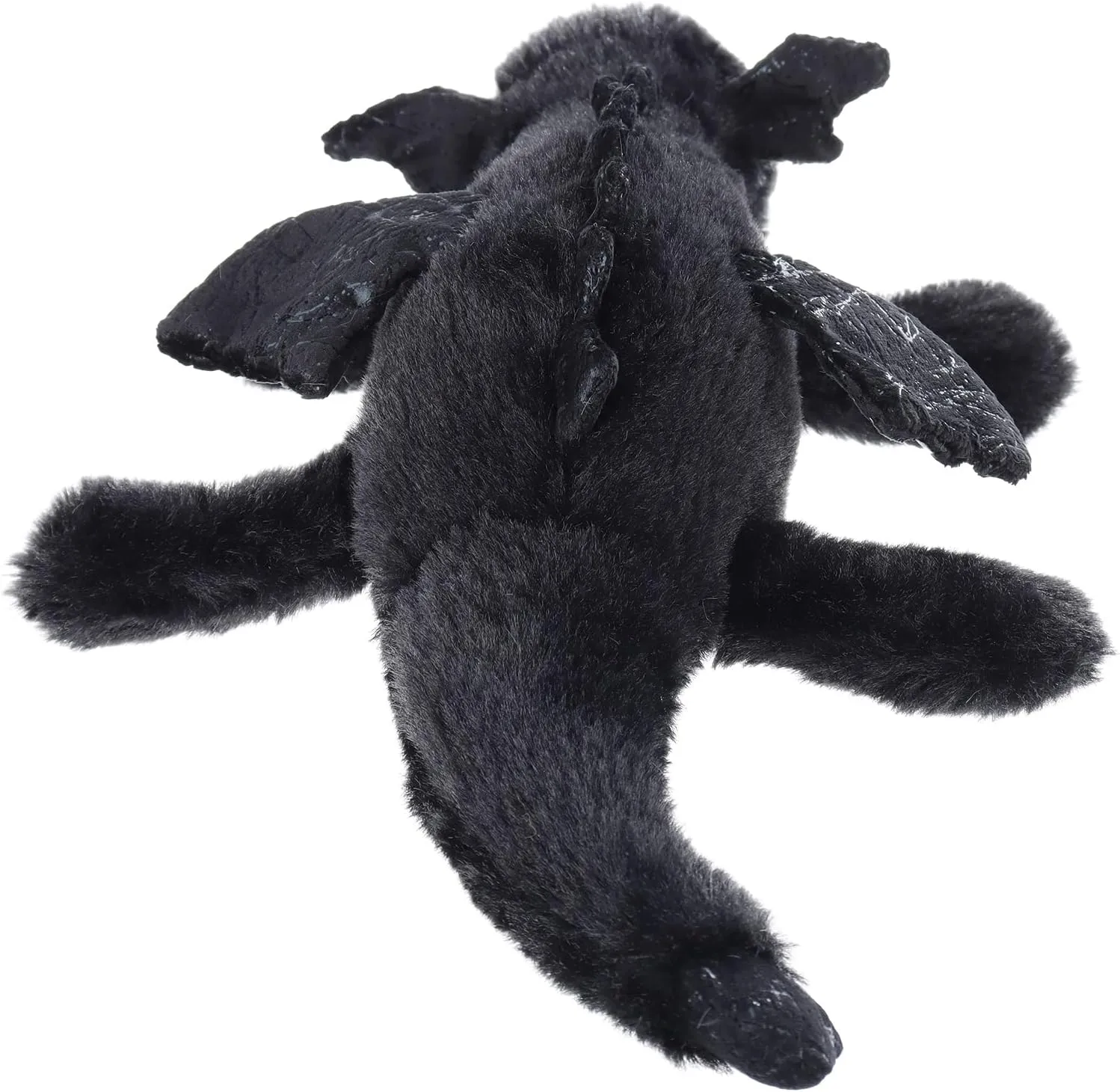 Apricot Lamb Lying Dragon Plush Stuffed Animals for Kids, Soft Cute Dinosaur Plushies Toys for Baby Girl and Boy, Fluffy Lying Dragon Black