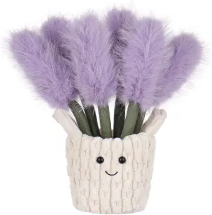 Apricot Lamb Potted Lavender Stuffed Animals for Kids, Soft Cute Plush Toys for Baby Girl and Boy, Fluffy Potted Lavender