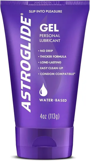 Astroglide Water Based Lube (5oz) and (4oz) Gel Personal Lubricants for Toys, Men, Women and Couples