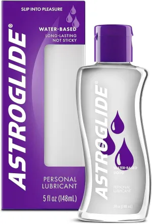 Astroglide Water Based Lube (5oz) Toy 'n Joy and Liquid Personal Lubricants for Toys, Men, Women and Couples