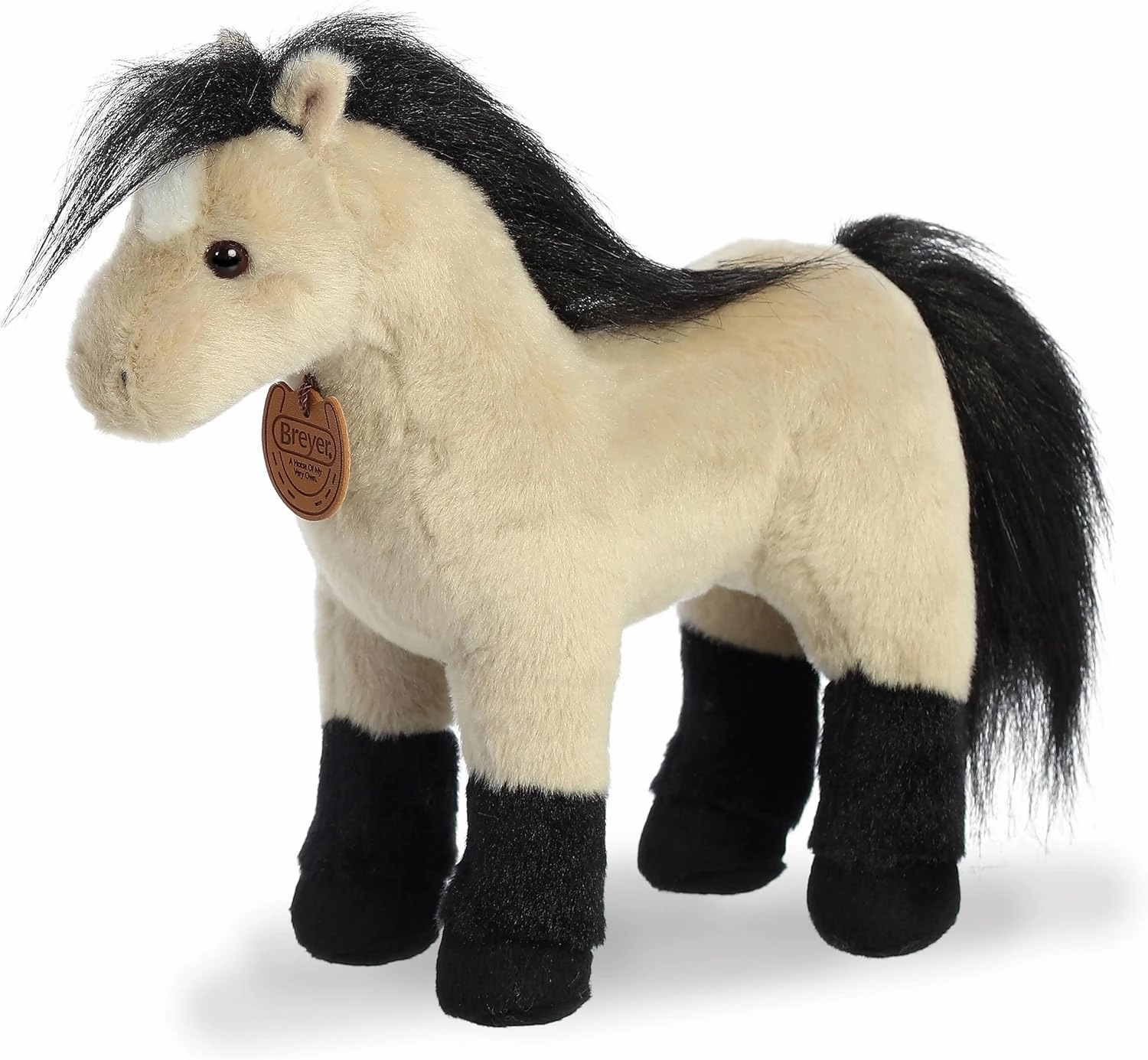Aurora® Exquisite Breyer® Highland Pony Stuffed Animal - Realistic Detailing - Imaginative Play - Brown 11 Inches