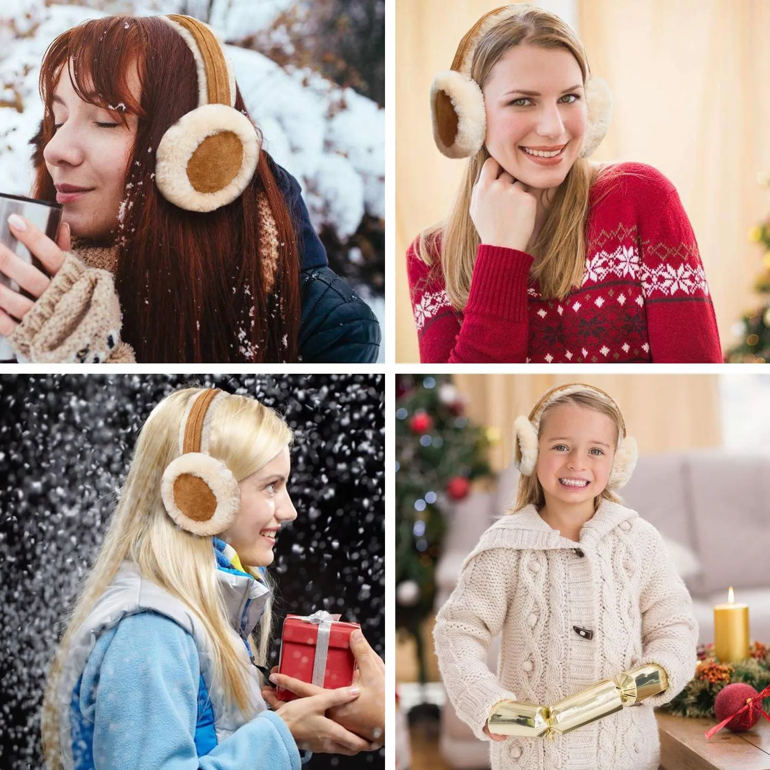 Aurya Ear Muffs - Classic Unisex Ear Warmer Winter Outdoor Earmuffs for Women