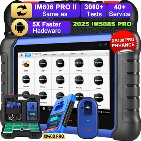 Autel MaxiIM IM508S PRO w/ XP400 PRO, 2025 Same as IM608 PRO 2/ IM608S II, Enhanced of IM508S IM508, Bidirectional Diagnostic Tool w/ 3000  Tests, Smart & Expert Mode, 40  Service, OE All-Sys, OS 11.0