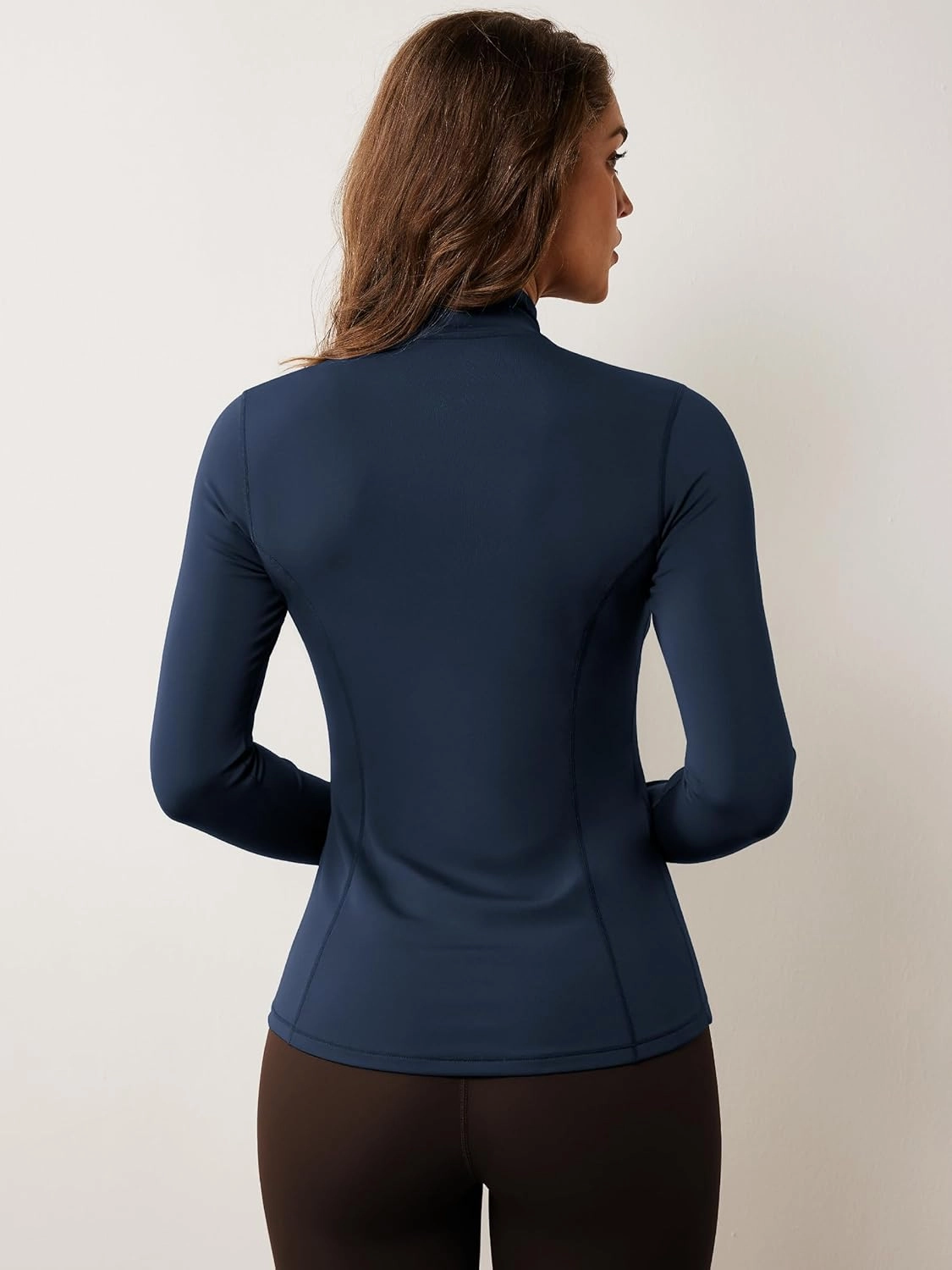 AVGO Womens Workout Jacket Lightweight Zip Up Athletic Running Jackets Long Sleeve Gym Yoga Top with Thumb Holes