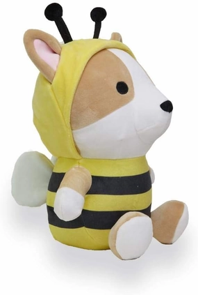 Avocatt Corgi Bee Plush Toy - 10 Inches Bumble Bee Plushie Stuffed Animal - Hug and Cuddle with Squishy Soft Fabric and Stuffing - Cute Puppy Dog Gift for Boys and Girls