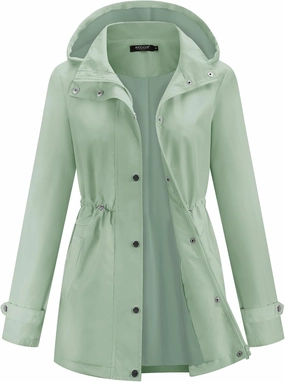 Avoogue Rain Jacket for Women Waterproof Lightweight Hooded Raincoat for Hiking Travel Outdoor