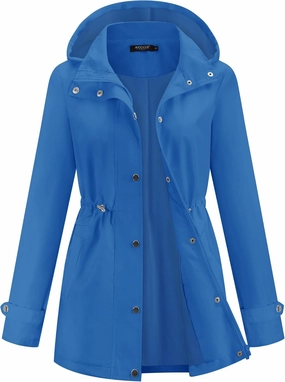 Avoogue Rain Jacket for Women Waterproof Lightweight Hooded Raincoat for Hiking Travel Outdoor