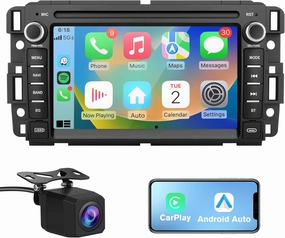 AWESAFE Car Stereo Radio for Chevy Silverado Chevrolet GMC Buick Yukon, Android 13 CarPlay Android Auto Bluetooth Touch Screen Head Unit with Backup Camera - 2G Ram 32G ROM