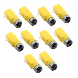Balacoo 10 Pcs Smart Car Gear Motor Kit 130 Motor for Intelligent Toys High Speed Reduction Sturdy Heat Wear Resistant